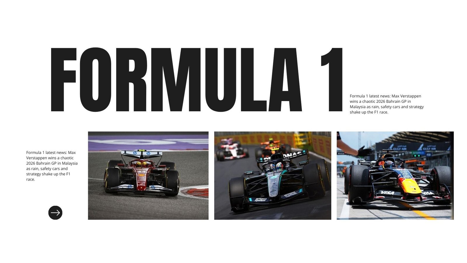 Formula 1 Latest News